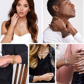 U7 19 cm / 21 cm Franco Chain Bracelet Classic Franco Link Curb Chain for Women Men Stainless Steel / 18 Carat Gold-Plated 3 mm / 4.5 mm / 6 mm Wide Link Bracelet Fashion Jewellery Accessory, 21 cm,