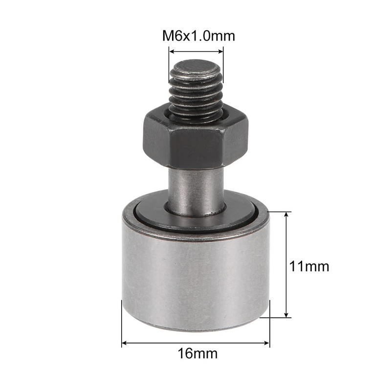 sourcing map Cam Driver Needle Bearing, Standard Bolt KR16 (Pack