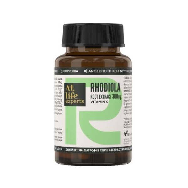 At Life Experts Rhodiola 300mg & Vitamin C, 60 Tabs