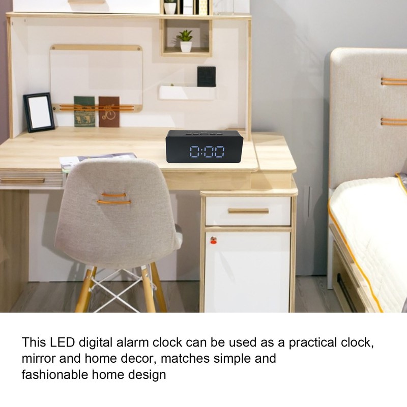 LED Clock Multifunctional USB Powered 3 Lighting Modes Snooze Time