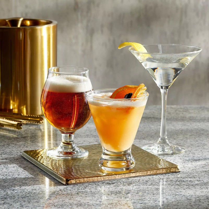 Libbey Entertaining Essentials Belgian Beer Glasses, 13 oz, Craft Beer