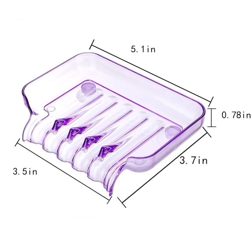 WELANGBN Suction Cup Soap Holder Multifunctional Soap Box Sponge Rack