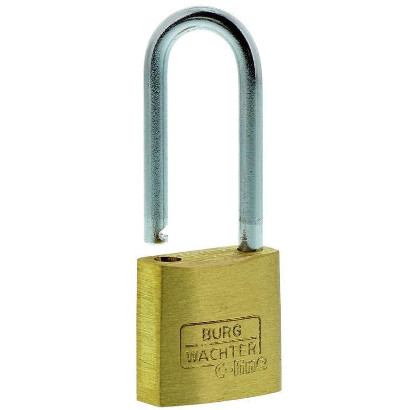 Burg Wächter Padlock, 3.5 mm Thickness, High Shackle 2 Keys,