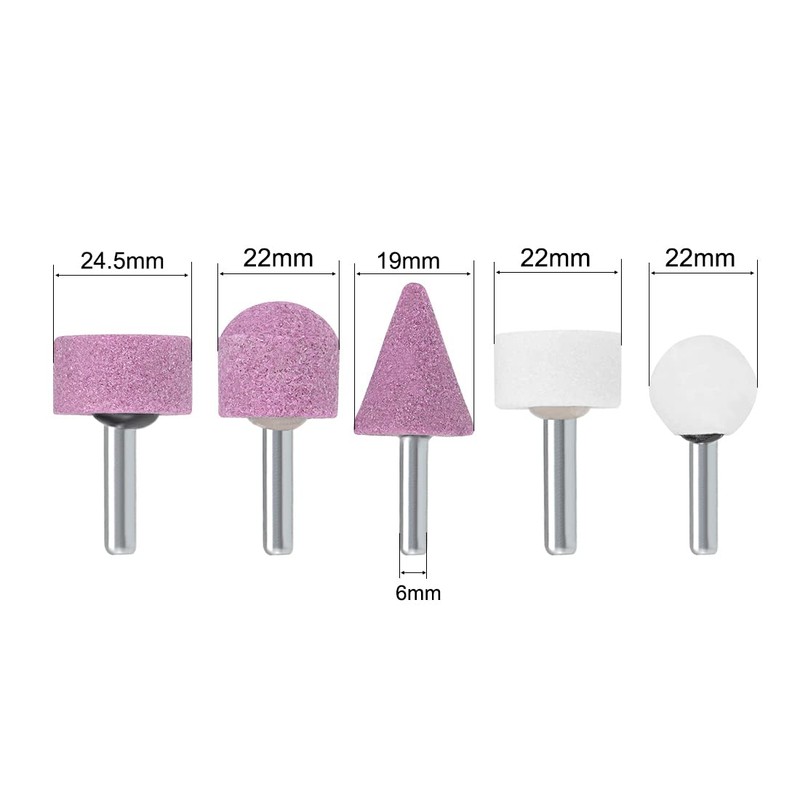 sourcing map Abrasive Stone Points Set Grinding Wheel Polishing Head