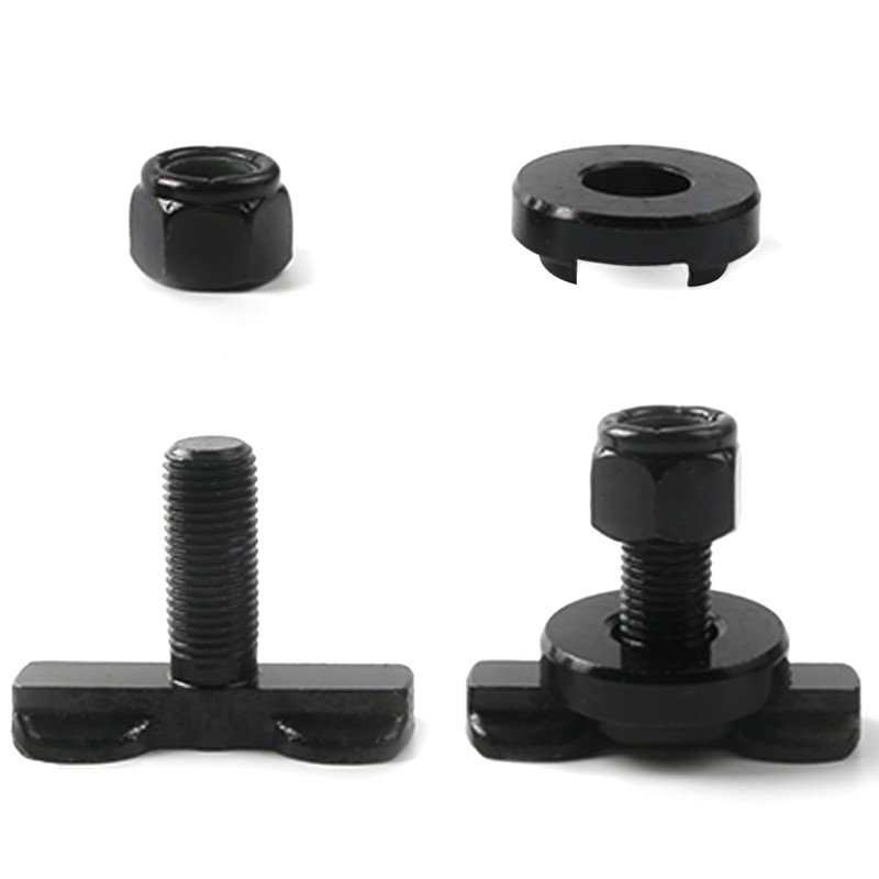 8-Pack L-Track Double Lug Threaded Stud Fitting Heavy-Duty Bolt Down