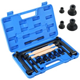 Acymner Valve Spring Compressor Kit with 4 Suction Cups | Valve Spring Removal Tool, Valve Spring Tool, 16PCS Valve Removal and Lapping Tool Set for Motorcycle, ATV, Car, Small Engine Repairs (Blue)