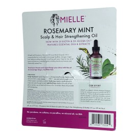 Mielle Rosemary Mint Scalp & Hair Strengthening Oil w/ Biotin , 2 fl oz, 3-pack