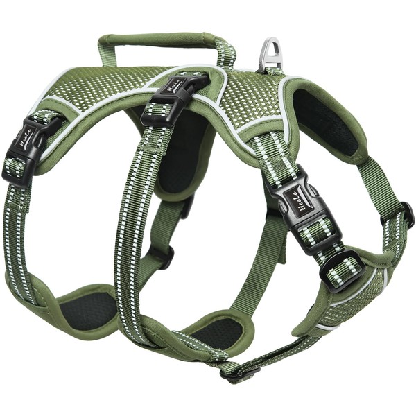 HEELE Dog Harness, Escape Proof, Buckle in the Neck Area,