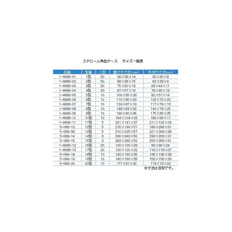 As One 1-4698-07 Styrofoam Square Case, 7 Shapes, 10 Pieces