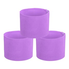 PATIKIL Soccer Captain Armband, 3 Pcs Captain Arm Bands for Soccer Elastic Captain Arm Band Sports Captain Armbands for Youth Adult Football Team Training Light Purple