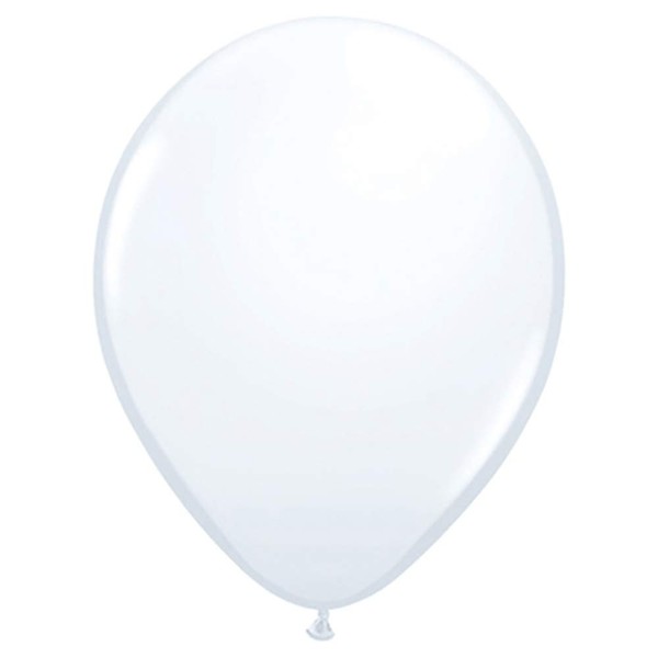Qualatex 5" Balloons, White - Pack of 100