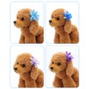 PET SHOW 20 Pack/10 Pairs Winter Curly Dog Hair Bows