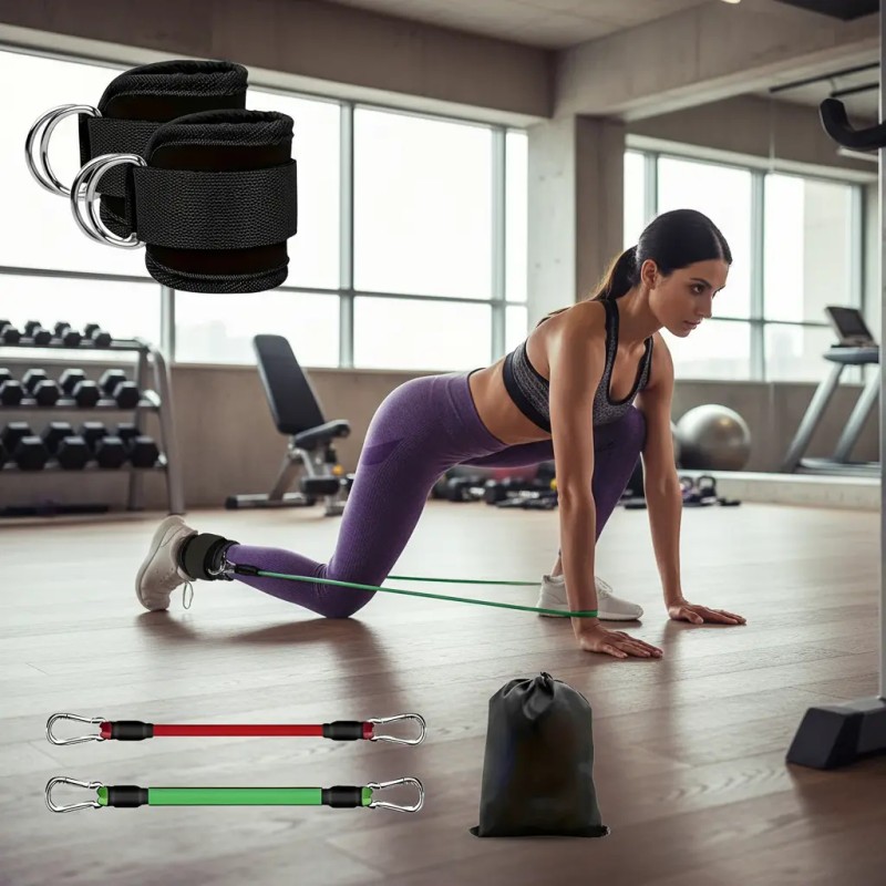 Bandas De Resistencia Ejercicio Glúteos 8pzs Yoga Pilates