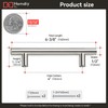 homdiy Cabinet Handles Brushed Nickel Cabinet Pulls - HD201SNB Cabinet