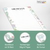 paper&you® A6 Shopping List Pad [Cacti] with 50 Tear-Off Sheets
