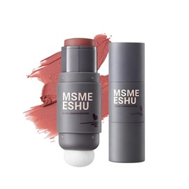 XIXI BOX Blush Stick Multi-Purpose Stick 2-Way Design with Puff Tip, Blush & Eye Shadow, Smooth Colors, Easy to Carry, 03# Rose Black Tea