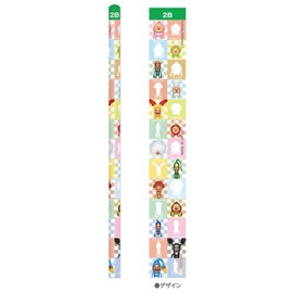 Sunstar Stationery 784946 Kobito Zukan Pencil 2B Set of 3 Pencil 2B 3 Pens Writing Instrument