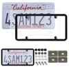 OUCPC 1 Pack Clear License Plate Covers and Frames, Car
