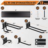 Nacial 13 Pack Garage Tool Organizer Wall Mount, 48" Adjustable
