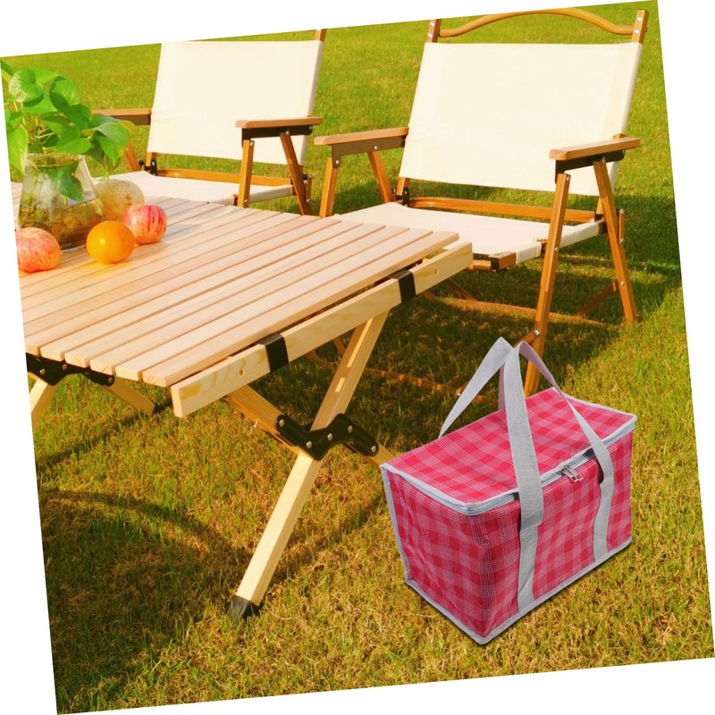 BUGUUYO Large Capacity Insulated Cooler Bag for Groceries Reusable Zippered