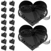 HOMSFOU Bride Gifts 50Pcs Wedding Favor Boxes Heart Shape Candy