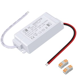 Karyoosi LED Power Supply 12V LED Driver 12W 1A 110V AC to 12V DC Converter for LED Strip, Spotlight Cabinet Lights, and Indoor Lighting