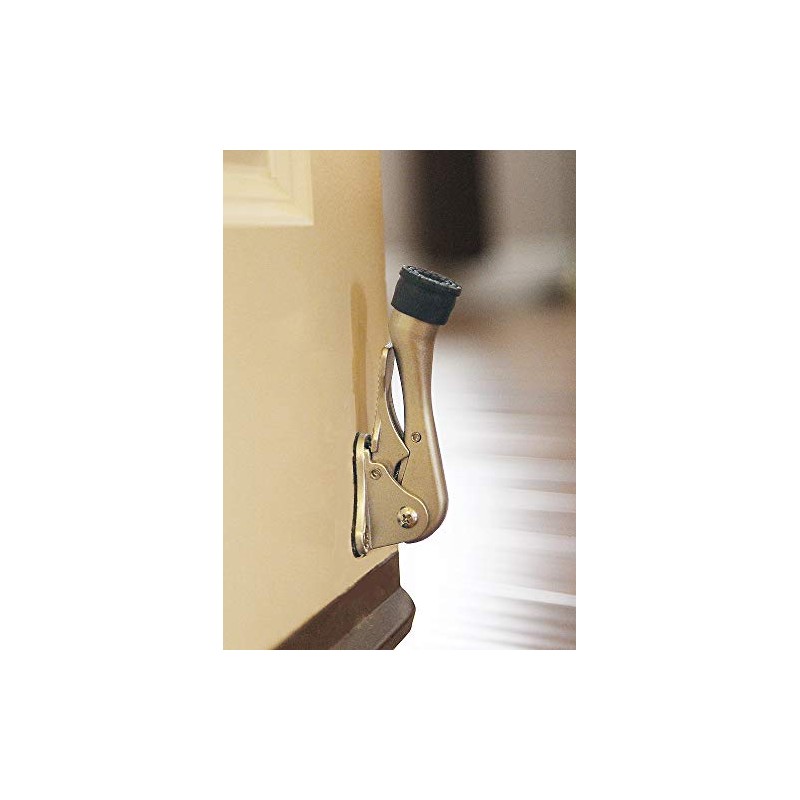 Safus Step-on Door Stop - Gold Brass - 2pc Set