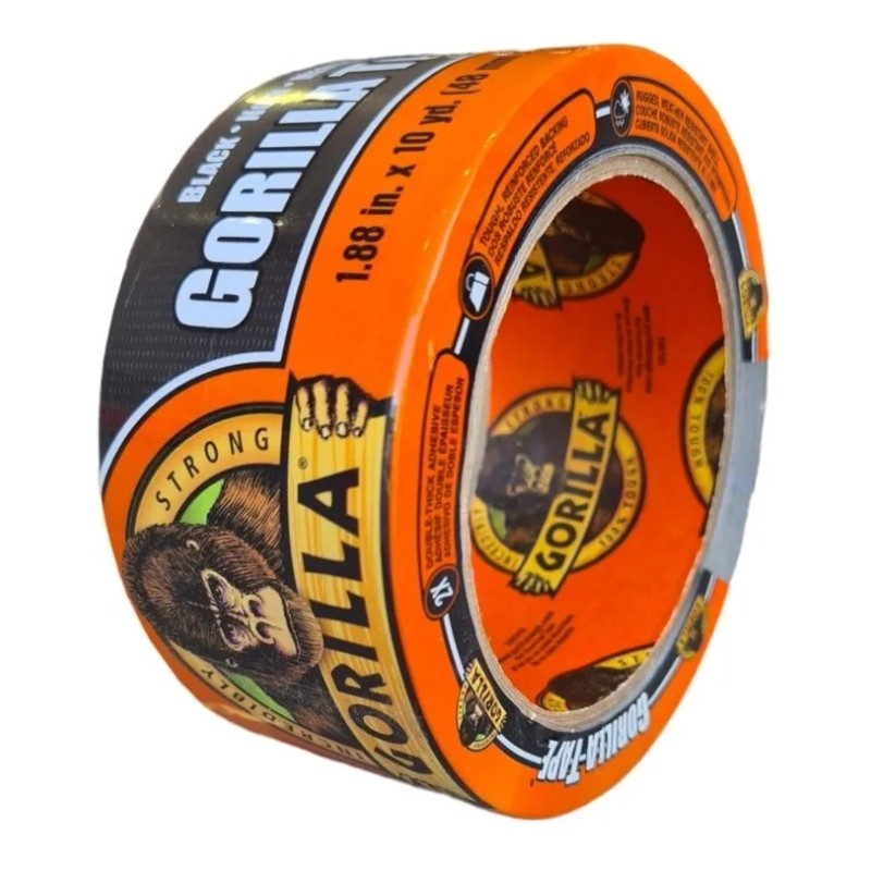 Gorilla Tape Black Noir Cinta Adhesiva Para Sujeción
