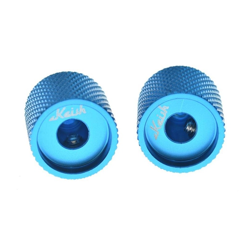 KAISH Pack of 2 Aluminium Metal Flat Top Guitar Bass