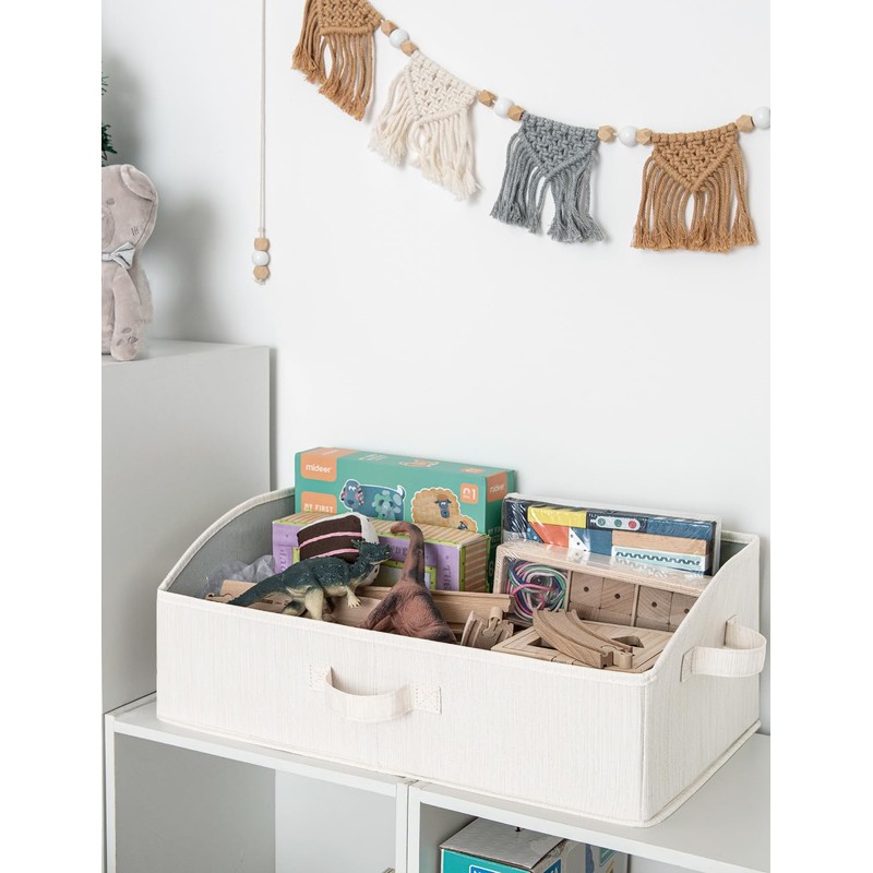 StorageWorks Closet Storage Bins, Trapezoid Organizer Box for Shelves, Fabric