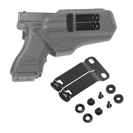 TRSAIM Tactical Monoblock Holster Belt Clip for Concealed Carry - Custom Fit Holster Sheath Clasp - 1.5" IWB Compatible, Metal Mounting Hardwar with Included Mounting Screws