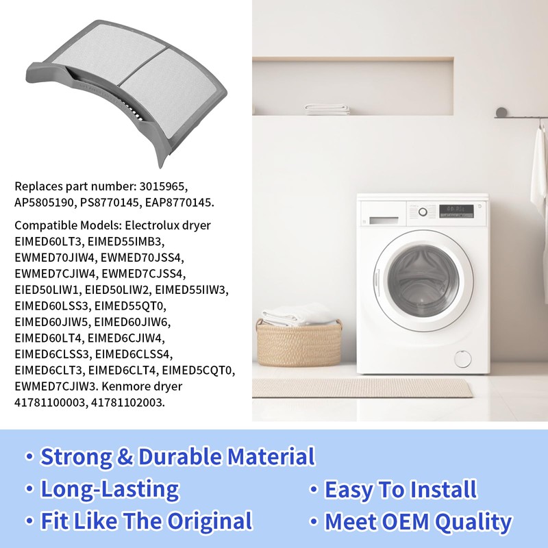 134793600 Dryer Lint Filter Compatible with Electrolux Frigidaire Dryers Replaces