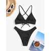ZAFUL Two-piece bikini set with adjustable bra and back strap