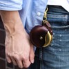 Cramp Portable Ashtray, Butt Holder, Leather, Brass, Stylish, Men's Key