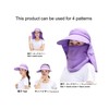 Chaiclo Outdoor Gardening Multi-functional Women's Hat, Sunscreen Compatible, Convenient Cap,