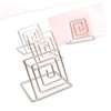 jojofuny 40pcs Square Memo Holders with Base Elegant Table Number