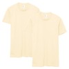 American Apparel Fine Jersey T-Shirt, Style G2001, Multipack, Cream (2-Pack)