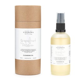 Made By Coopers Grapefruit Facial Cleanser Wash with Muslin Cloth, Make Up Remover, Clean Pores with Face Cleansing Bioactive Plant Oils, Vegan (100ml)