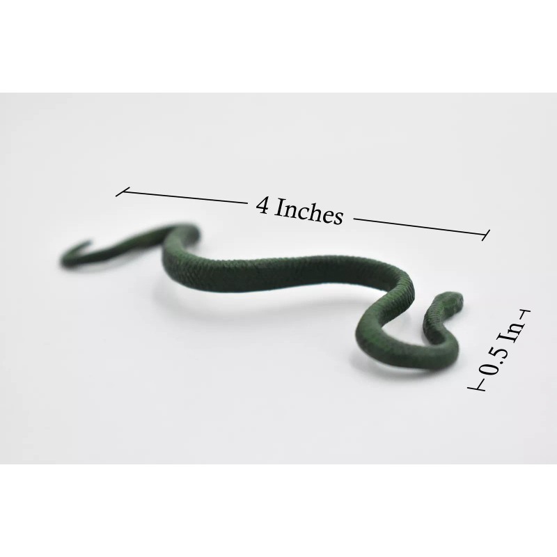 Unbranded Water Moccasin, Rubber Snake, Realistic Toy Model Decor 4"
