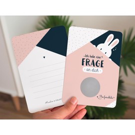 Scratch Card Godmother Rabbit - Willst du meine Patentante sein ? Scratch Card - Birth - Ask Godmother - Ask Godmother - Announce Pregnancy - Congratulations Scratch Card Pregnant