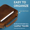Carpetene Genuine Leather Bible Cover Cowhide Bible Case for Men