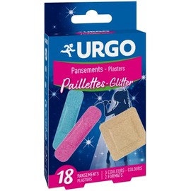 Urgo - Glitzer, um Ihre Wunden zu vergessen! - 18 Kompressen