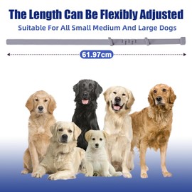 Velmoriah 4-Pack Calming Collar for Dogs, Dog Calming Collar, Pheromone Calm Collars, Relief Anxiety Stress Separation, Lasts 60 Days, 62CM Size Flexible Adjustable for Small Medium Large Breed