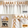 SLMT Space Saving Hanger Hooks 30 Pack, Clear Clothes Hanger