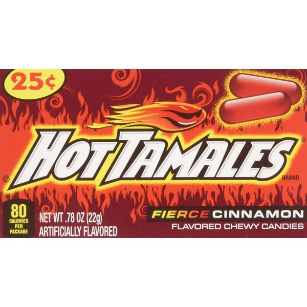 Hot Tamales (1 Box of 24 - .78oz Individual Packs)