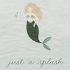 X&O Paper Goods Blue 'Just a Splash' Mermaid Beverage and