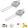 2Pcs Conical Fine Mesh Strainer,3.3/1.8 Inches Fine Mesh Sieve with