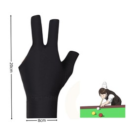 GYWHOOFT Billiards Glove,5 Pieces Pool Gloves, Left Hand Pool Three Finger Open Glove for Snooker Billiard Cue Comfortable Fit,Non-Slip, Breathable