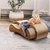 2 in 1 Cat Scratcher Cardboard Lounge Bed, Cat Scratching