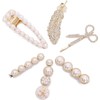 Viviraa Pearl Hair Clips Set for Women & Girls –